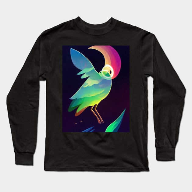 Gay Space Bird T-Shirt Long Sleeve T-Shirt by ComicsFactory